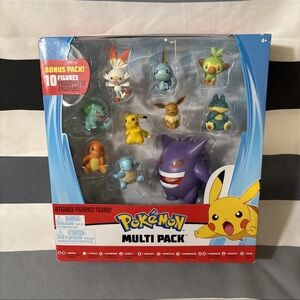 Wicked Cool Toys Pokemon Battle Figures - Pack of 10
